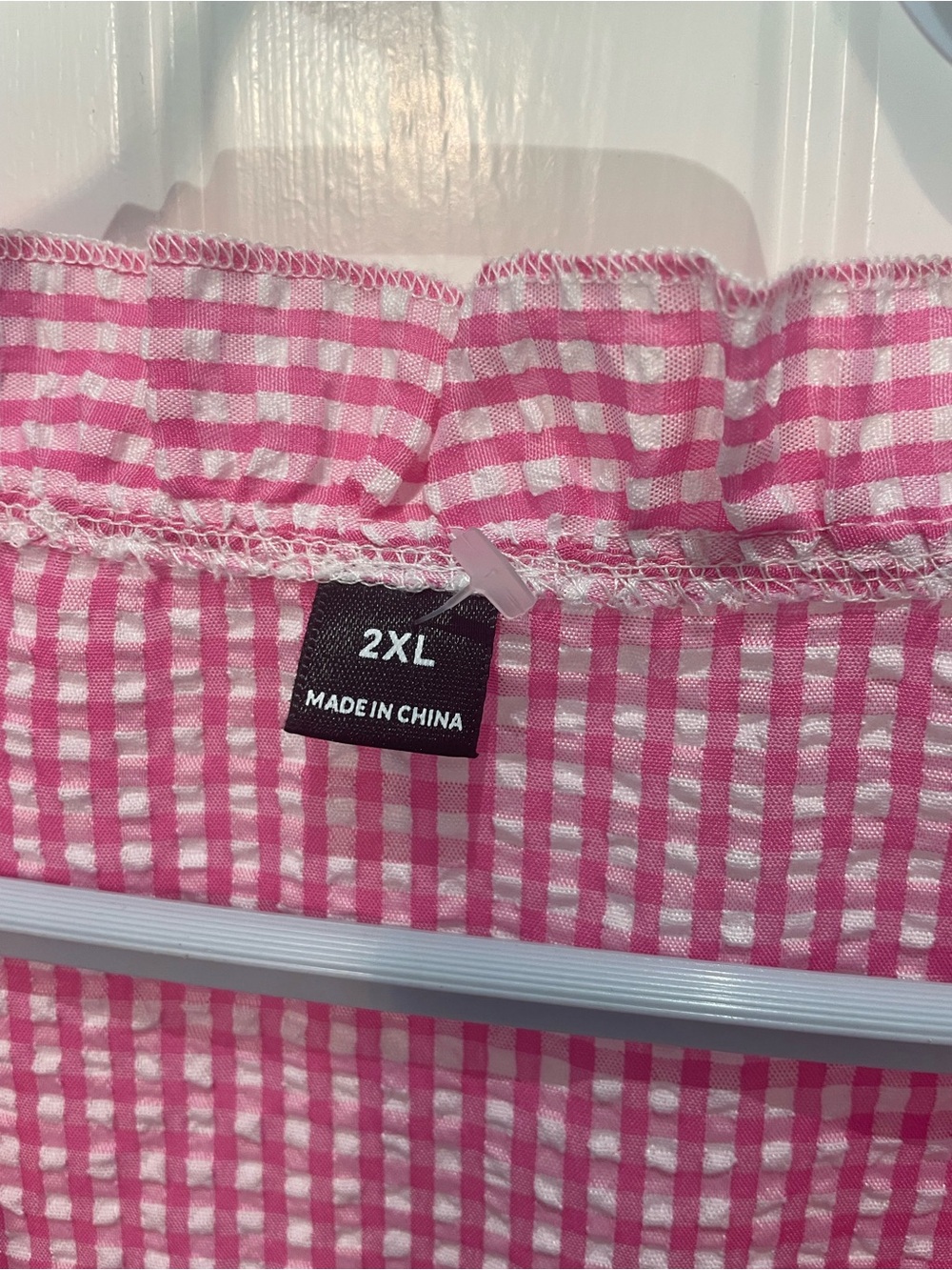 SHEIN Pink Ruffle-Trim Blouse - Picture 3 of 5